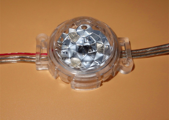 IP68 Rgb έξυπνος λαμπτήρας εικονοκυττάρου των ΣΥΝΕΧΩΝ 24V 40mm οδηγήσεων με τη διαφανή κάλυψη κρυστάλλου