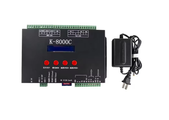 K-8000C Προγραμματιζόμενος Magic Color Controller Πλήρης χρωματικός έλεγχος μέσω DMX / SPI με ενσωματωμένη λειτουργία κωδικοποίησης για έλεγχο φωτός