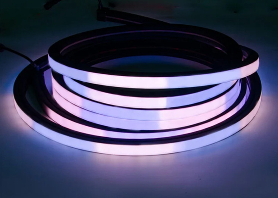 16*16mm Μαύρο διευκρινίσιμο LED Neon Strip Light 12V 24V UCS2904 SMD5050 60LEDS/M RGBW
