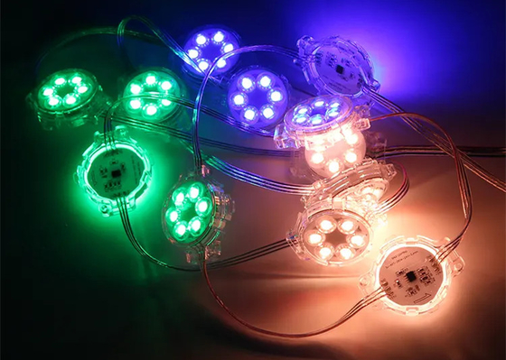 40mm Rgb Rgbw Μόνιμα Χριστουγεννιάτικα φώτα IP68 Διακοπές φωτισμός Μονούλα Pixel Point Light