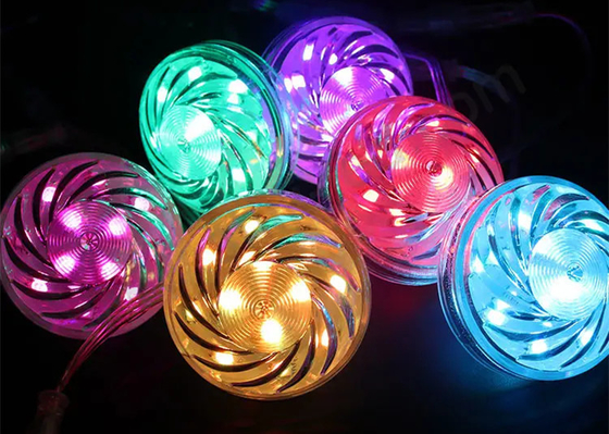 24v RGB WS2811/UCS1903 LED Διασκέδαση Φως Pixel Φως Cabochon LED 60mm 18 LED