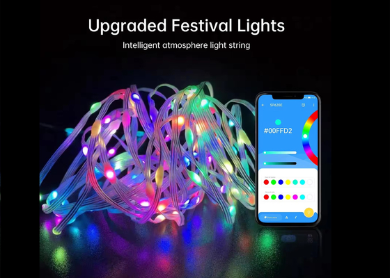 APP Smart String Lights Αδιάβροχο LED Χριστουγεννιάτικη διακόσμηση Φανταστικό String Lights USB Smart τηλεχειριστήριο