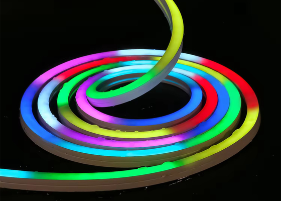 Προσαρμοσμένο RGBW LED Neon Strip Σημάδι Φλεξ Φώτα DMX Σημάδι 24V IP67 Αδιάβροχο για εσωτερική και εξωτερική διακόσμηση 1616mm