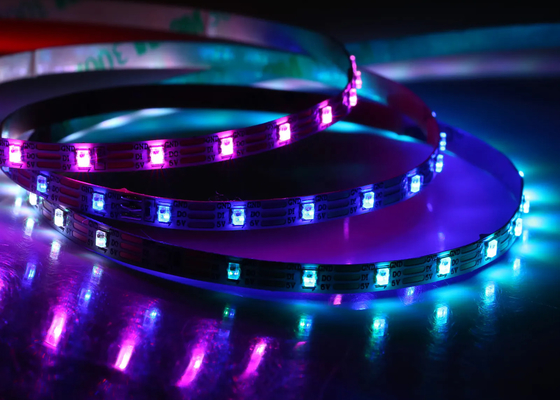 WS2812C 2020 90/120leds Μαγικό χρωματιστό λυχνάρι τραπεζιού με άμμο Mini 4MM LED Strip Lights