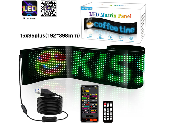 DIY LED Σημείωση Ματρίκης Πίνακα Εικονίδιο Ελέγχου APP για το κατάστημα Πίνακα Πίνακα Μπαρ Αυτοκίνητο Νέο Μέγεθος 1696 Plus