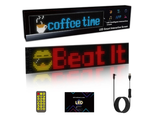 Ετικέτα έξυπνου αυτοκινήτου 120x595mm RGB Δυναμικό LED φορτηγό Δαίμονας μάτι Φως για εξωτερική έξυπνη οθόνη IP65