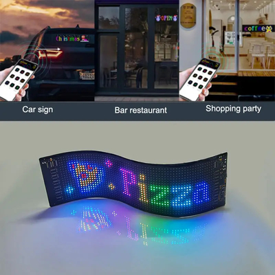 Διαφήμιση Σκρολόινγκ LED Car Sign Board Προγραμματιζόμενο App Control Εξωτερικές πλήρεις χρωματικές LED πινακίδες