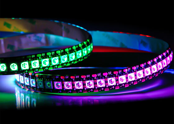 HD107S 5V Full Color Smart Pixel LED Strip 144led SMD5050 RGB Ατομική διευκρινίσιμη ψηφιακή λωρίδα φωτός παιχνιδιού